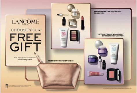 lancome gift with purchase schedule.